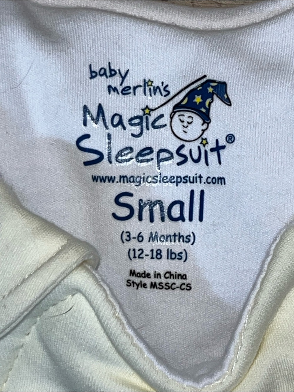 NWT Baby Merlin’s Magic Sleepsuit Size Small (3-6 months) - Picture 3 of 5